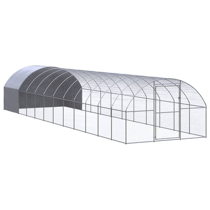 Chicken Coop | Silver | Galvanised Steel | Large | Durable | Chicken Coop