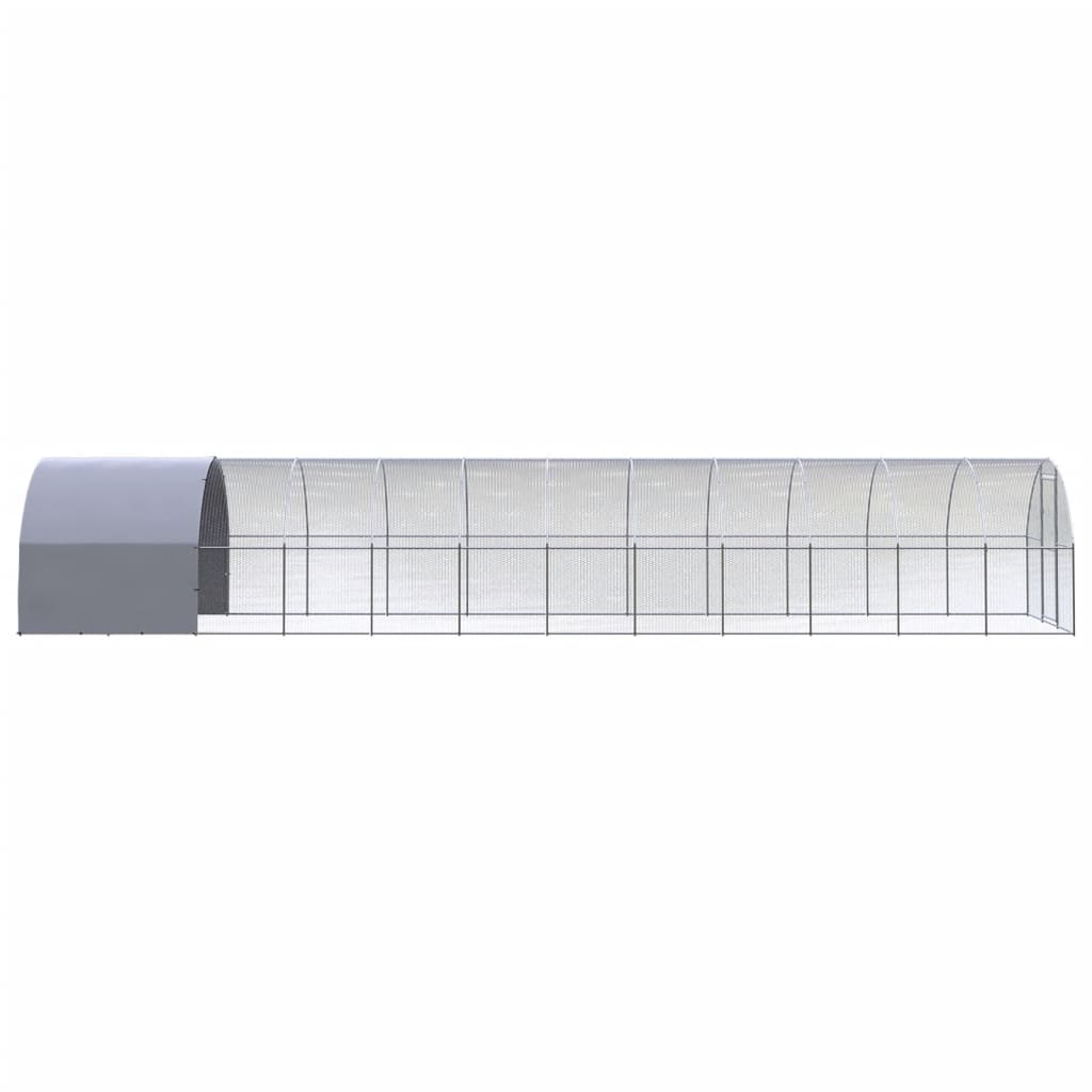 Chicken Coop | Silver | Galvanised Steel | Large | Durable | Chicken Coop