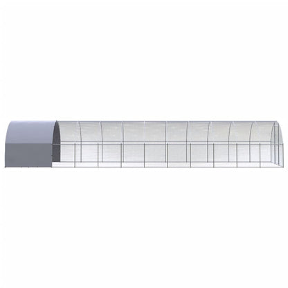 Chicken Coop | Silver | Galvanised Steel | Large | Durable | Chicken Coop