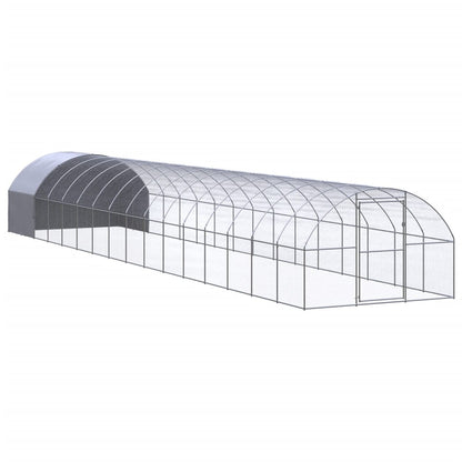 Chicken Coop | Silver | Galvanised Steel | Large | Durable | Chicken Coop