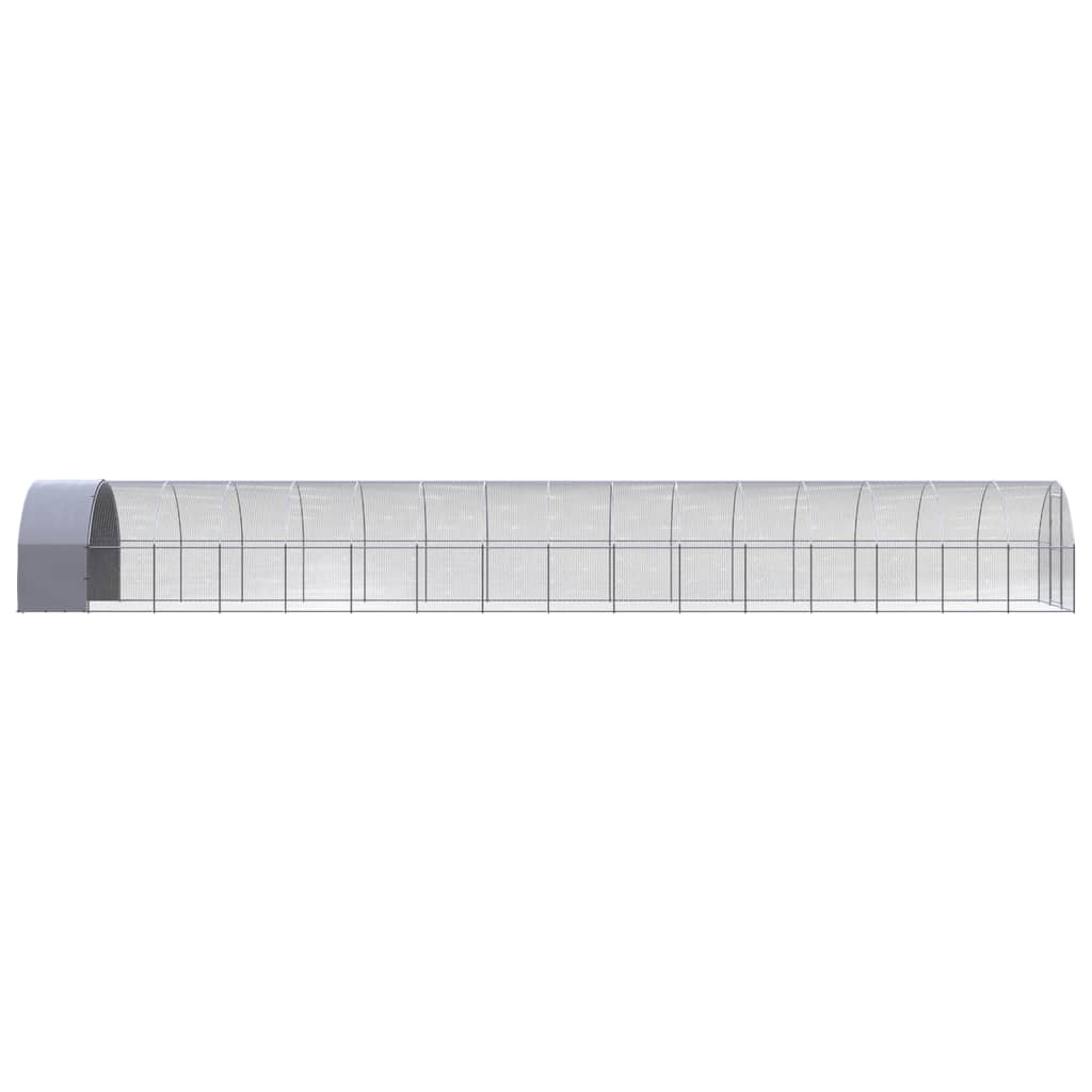 Chicken Coop | Silver | Galvanised Steel | Large | Durable | Chicken Coop