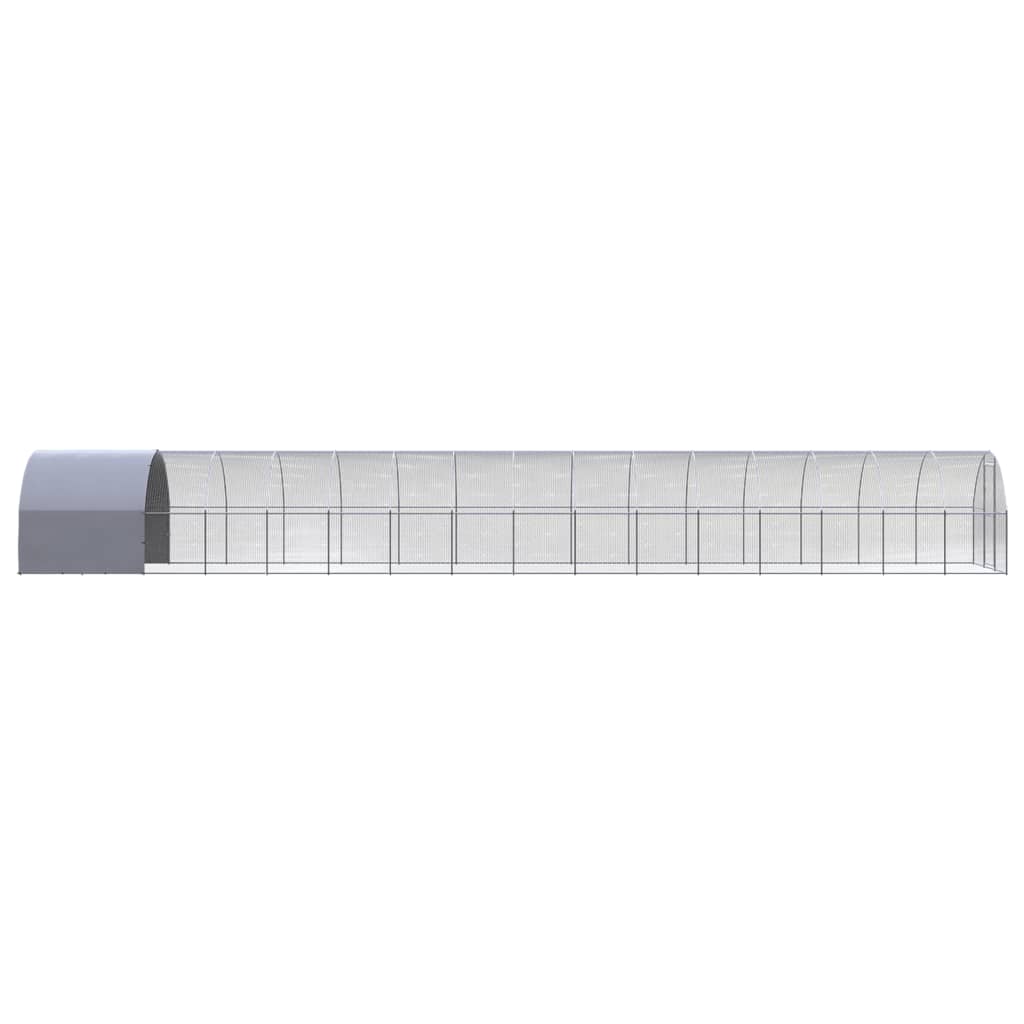 Chicken Coop | Silver | Galvanised Steel | Large | Durable | Chicken Coop