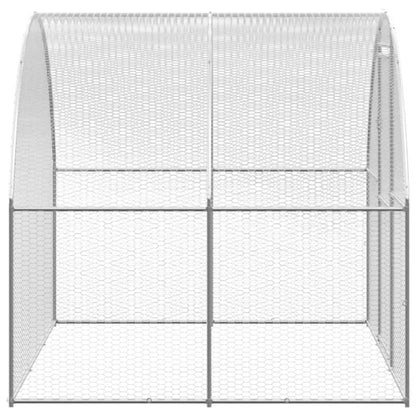 Chicken Coop | Silver | Galvanised Steel | Large | Durable | Chicken Coop