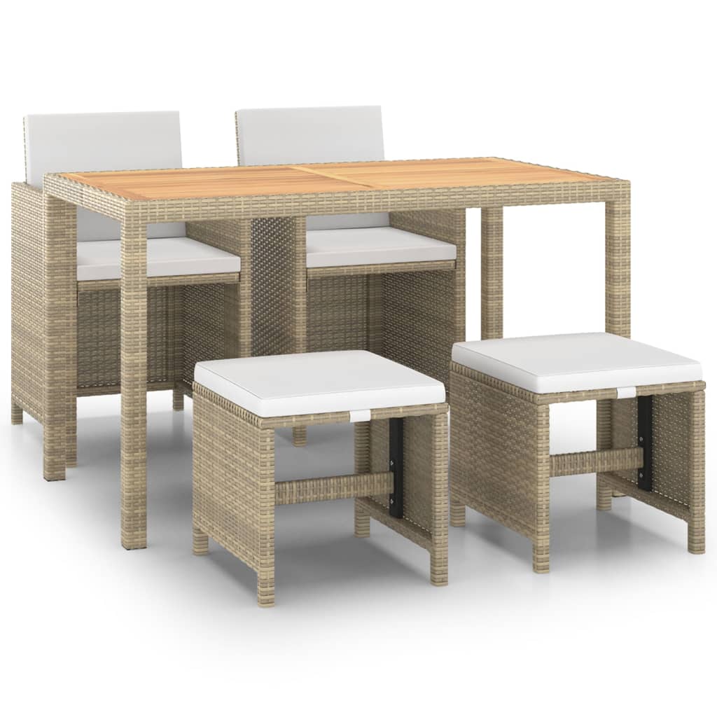 Garden Dining Set | Beige, Cream White