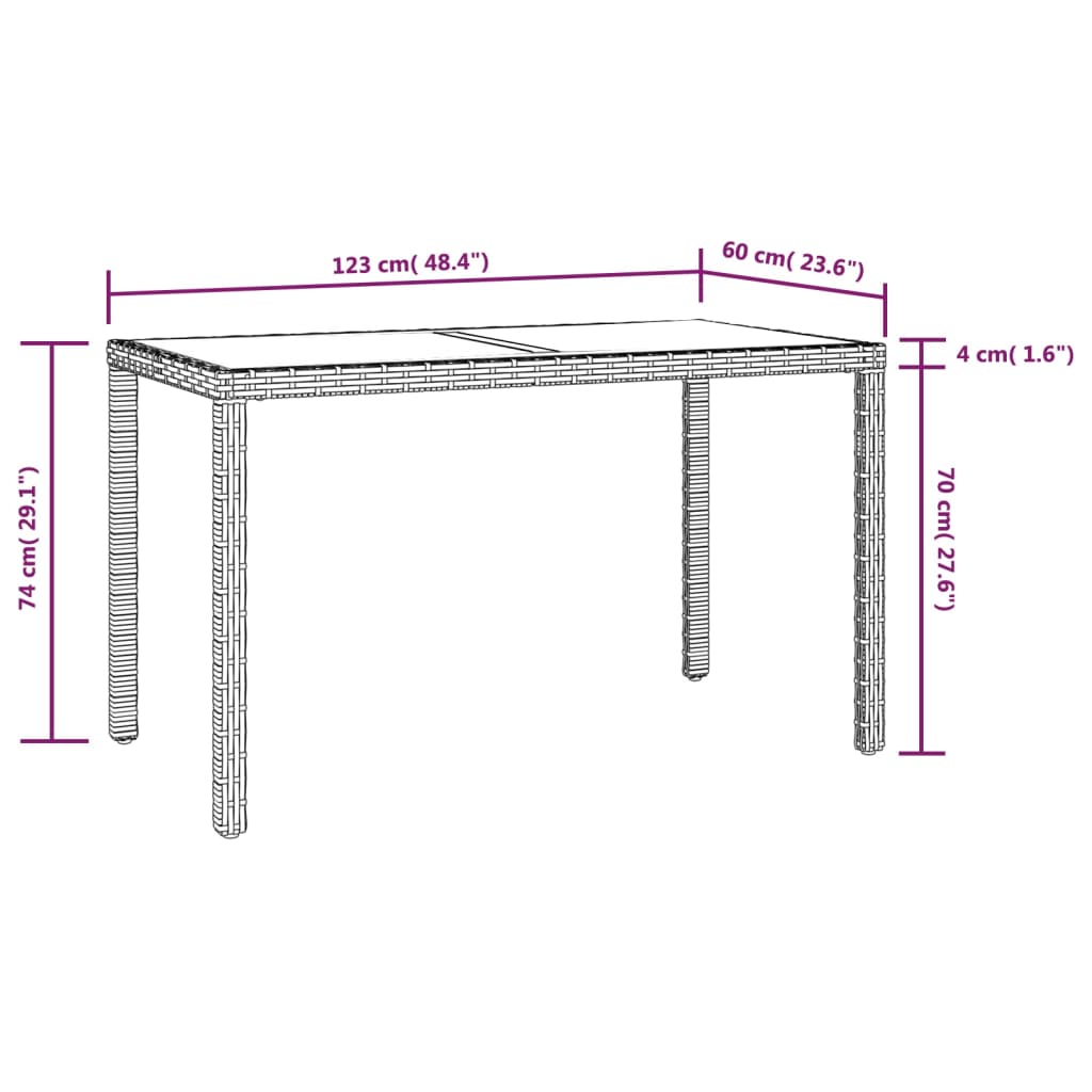 Garden Dining Set | Beige, Cream White
