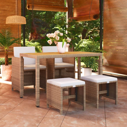 Garden Dining Set | Beige, Cream White