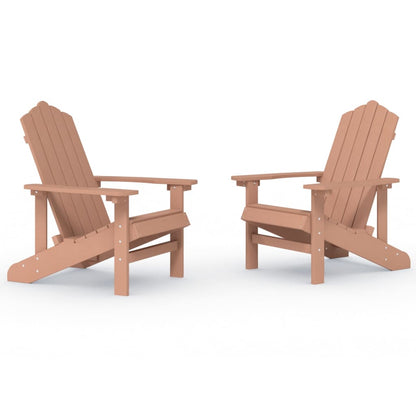 Garden Chair | Brown | HDPE | Standard | Durable | Adirondack Chair