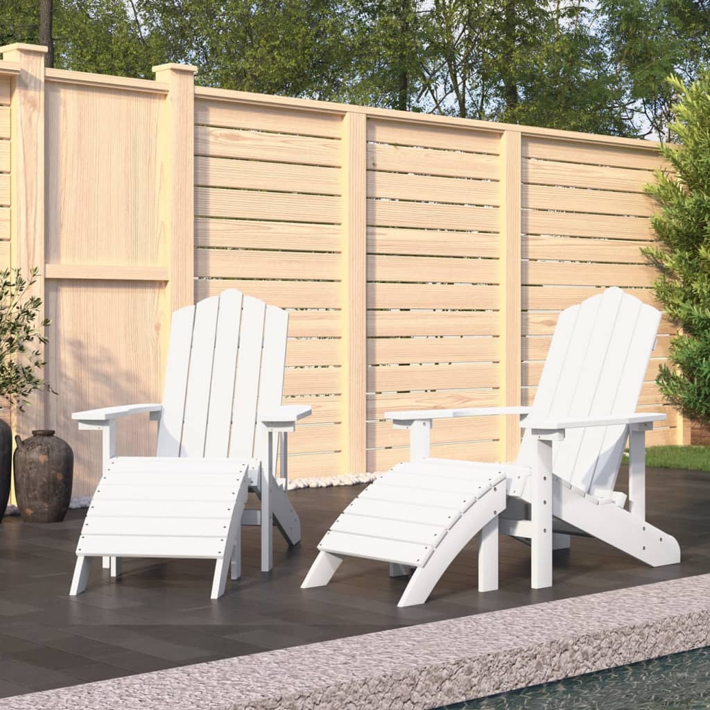 Garden Chair | White | HDPE (High Density Polyethylene), Steel | Standard