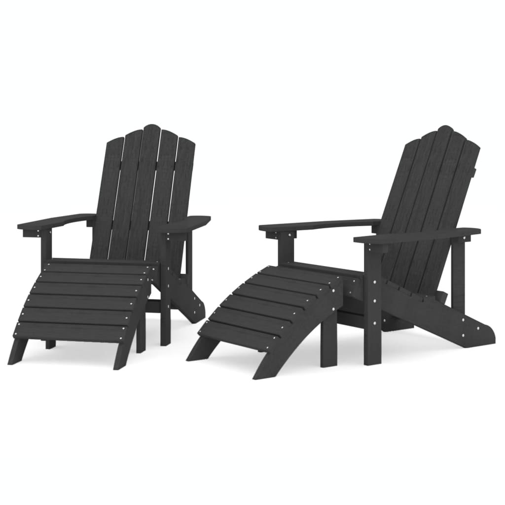 Garden Chair | Anthracite | HDPE (High Density Polyethylene), Steel