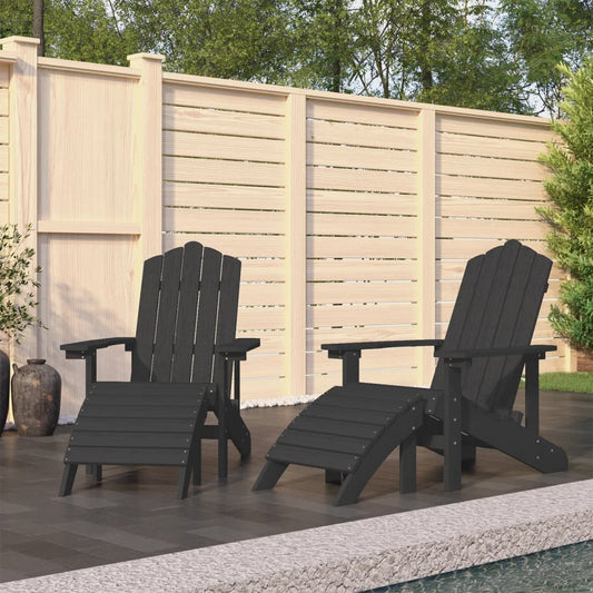 Garden Chair | Anthracite | HDPE (High Density Polyethylene), Steel
