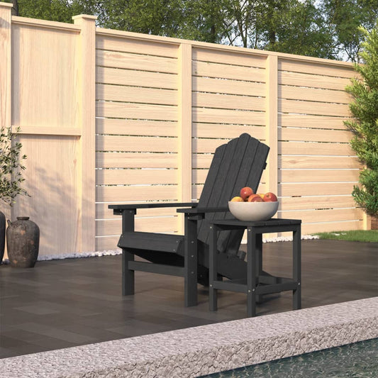 Garden Chair | Anthracite | HDPE (High Density Polyethylene), steel