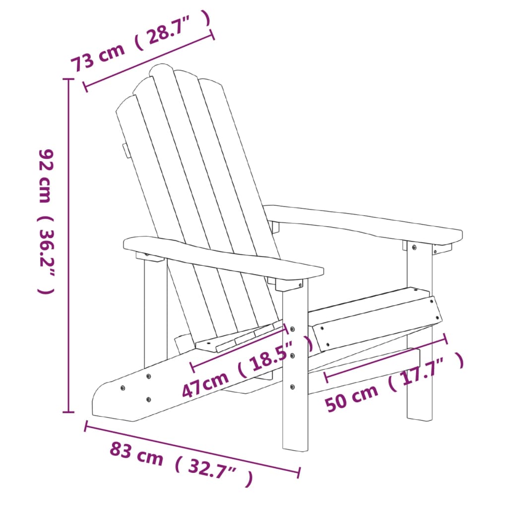 Garden Chair | Aqua blue | HDPE (High Density Polyethylene), steel