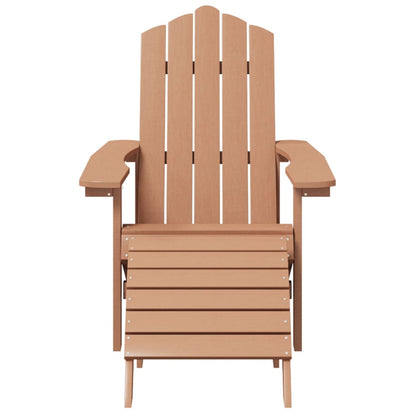 Garden Chair | Brown | HDPE (High Density Polyethylene), steel