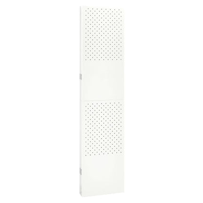 4-Panel Room Dividers 2 pcs White 160x180 cm Steel
