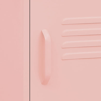 Nightstands 2 pcs Pink 35x35x51 cm Steel
