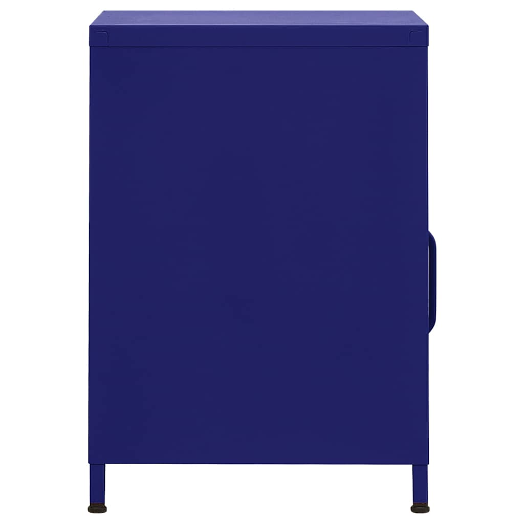 Nightstands 2 pcs Navy Blue 35x35x51 cm Steel