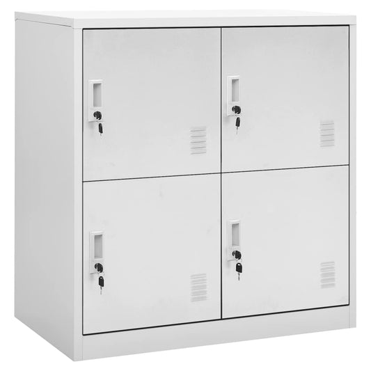 Locker Cabinets 5 pcs Light Grey 90x45x92.5 cm Steel