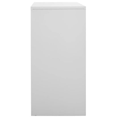 Locker Cabinets 2 pcs Light Grey 90x45x92.5 cm Steel