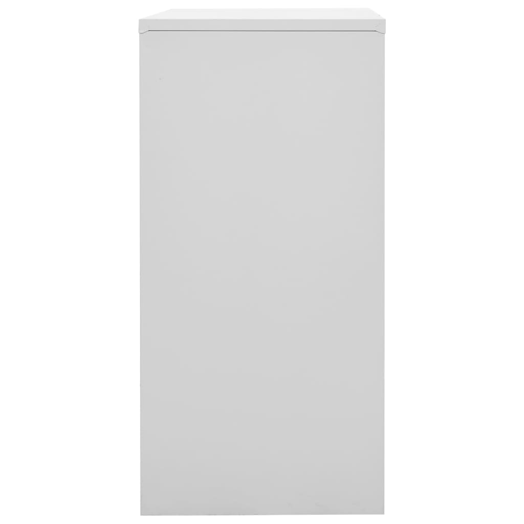 Locker Cabinets 5 pcs Light Grey and Red 90x45x92.5 cm Steel