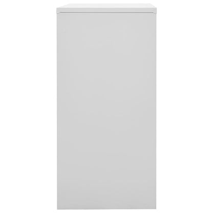 Locker Cabinets 5 pcs Light Grey and Red 90x45x92.5 cm Steel