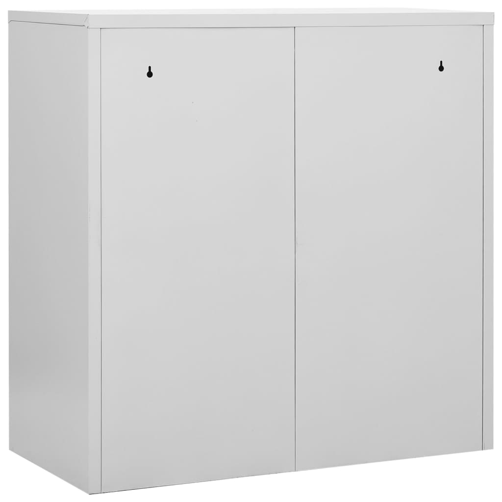 Locker Cabinets 5 pcs Light Grey and Red 90x45x92.5 cm Steel