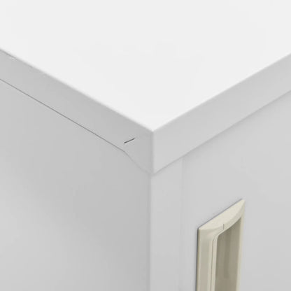 Locker Cabinets 5 pcs Light Grey 90x45x92.5 cm Steel