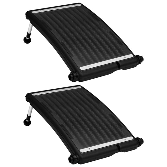 Solar Pool Heating Panel | Set of 2 | Black | HDPE | Medium