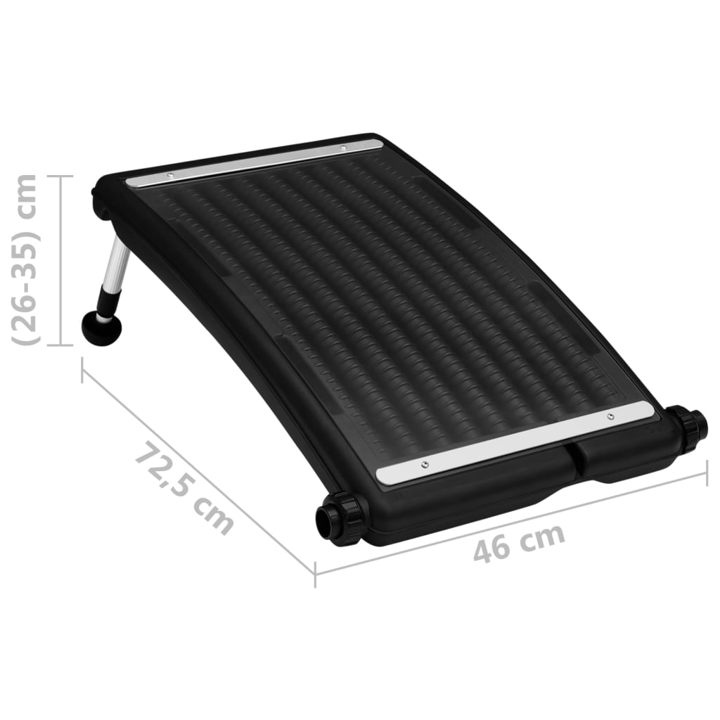 Curved Pool Solar Heating Panels 2 pcs 72.5x46 cm