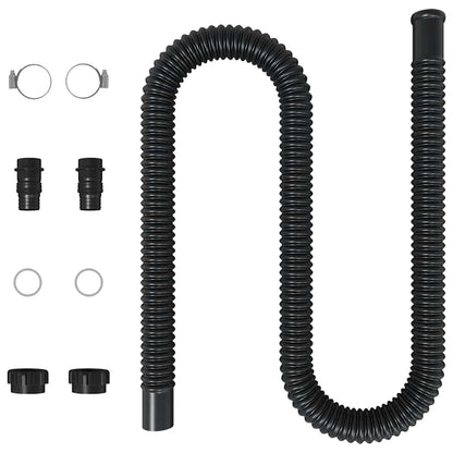 Solar Pool Heating Panel | Set of 3 | Black | HDPE | Standard