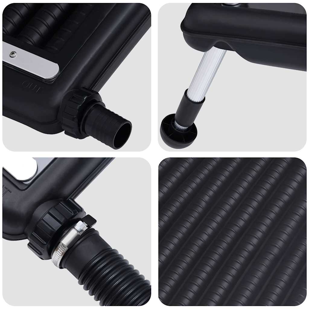 Solar Pool Heating Panel | Set of 3 | Black | HDPE | Standard