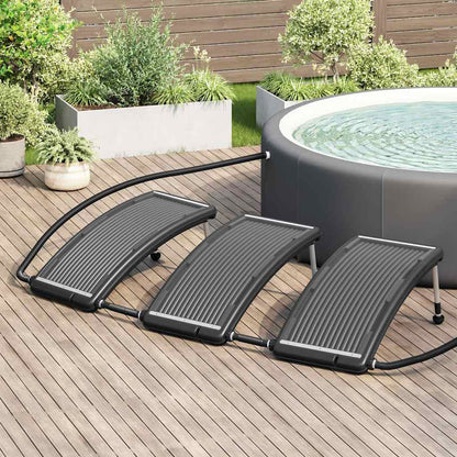 Solar Pool Heating Panel | Set of 3 | Black | HDPE | Standard