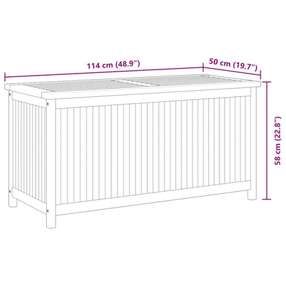 Garden Box 114x50x58 cm Solid Wood Teak