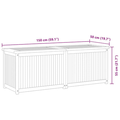 Garden Box 150x50x55 cm Solid Wood Teak