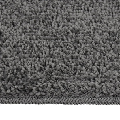 Shaggy Rug Dark Grey 140x200 cm Anti Slip