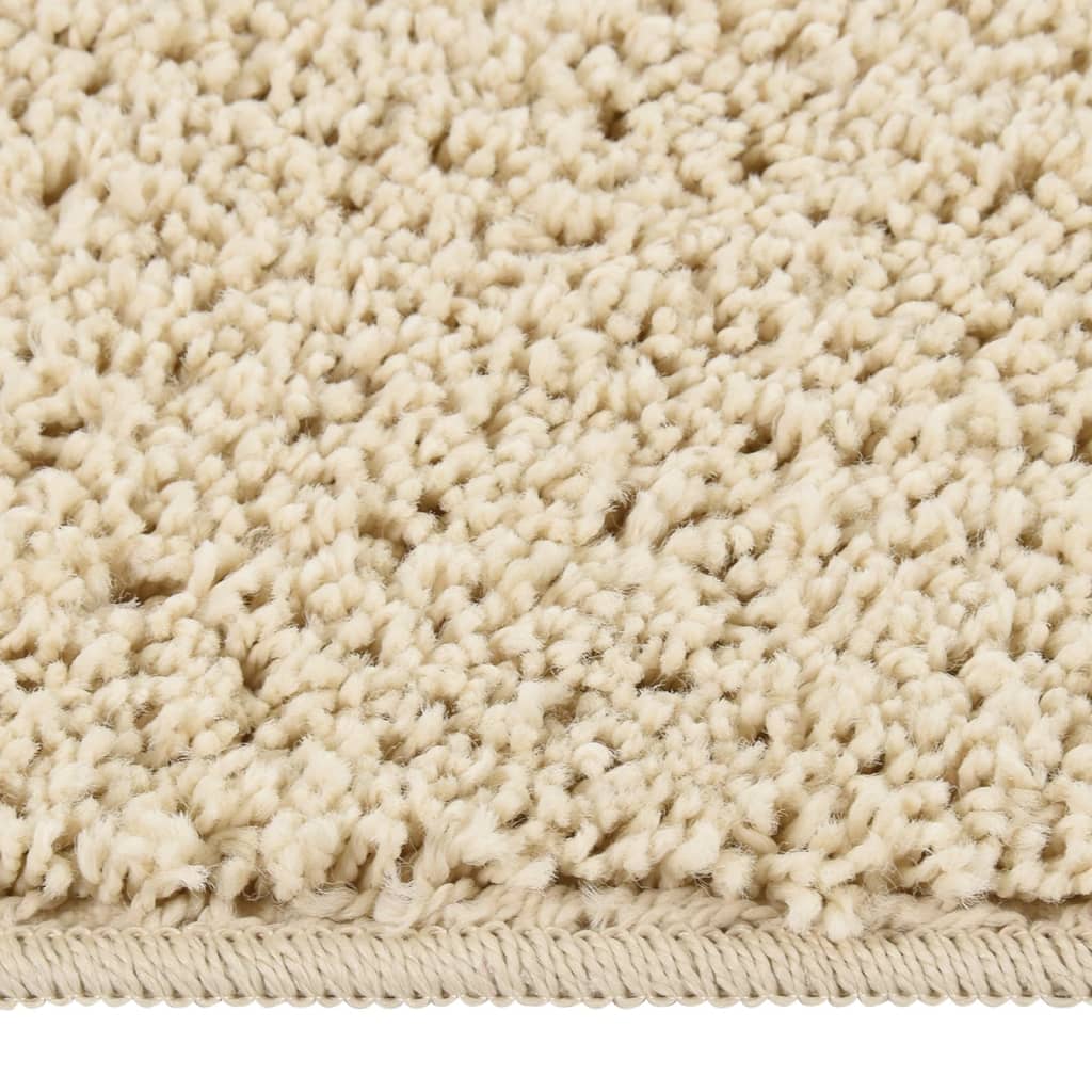 Shaggy Rug Cream 160x230 cm Anti Slip