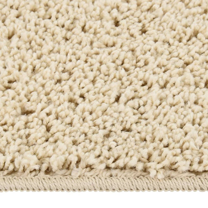 Shaggy Rug Cream 160x230 cm Anti Slip
