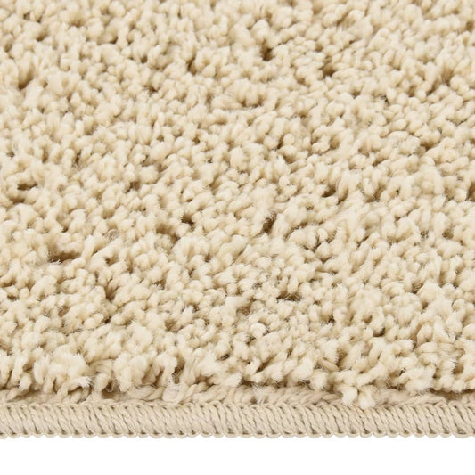 Shaggy Rug Cream 160x230 cm Anti Slip