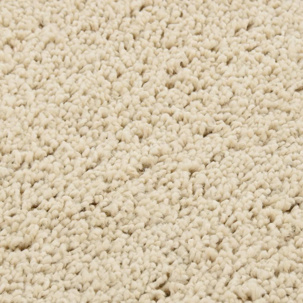 Shaggy Rug Cream 160x230 cm Anti Slip