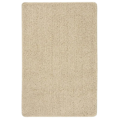 Shaggy Rug Cream 200x290 cm Anti Slip