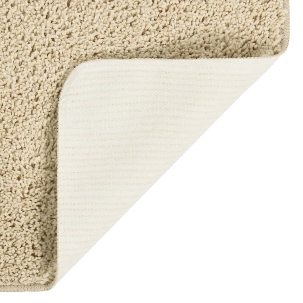 Shaggy Rug Cream 200x290 cm Anti Slip