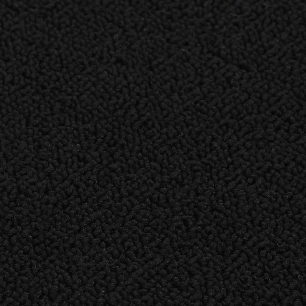 Stair Mat | Set of 15 | Black | Polypropylene | 60x25 cm | Stair Mat