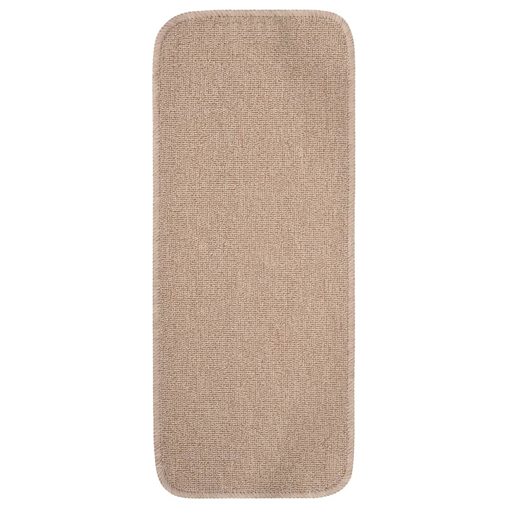 Stair Mat | Set of 15 | Beige | 100% Polypropylene | 60x25 cm | Stair Mat