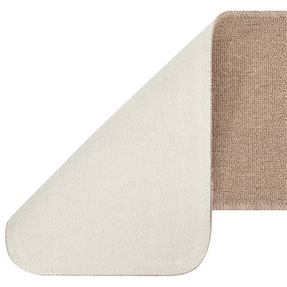 Stair Mat | Set of 15 | Beige | 100% Polypropylene | 60x25 cm | Stair Mat