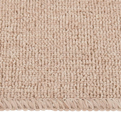 Anti Slip Stair Mats 15 pcs 75x20 cm Beige Rectangular