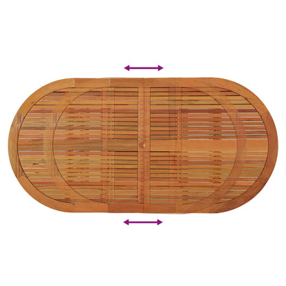 Garden Table 200x100x75 cm Solid Wood Eucalyptus