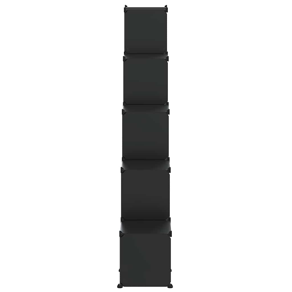 Storage Cube Organiser with 15 Cubes Black PP