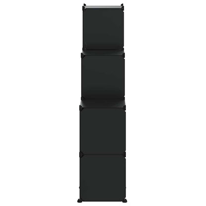 Storage Cube Organiser with 9 Cubes Black PP