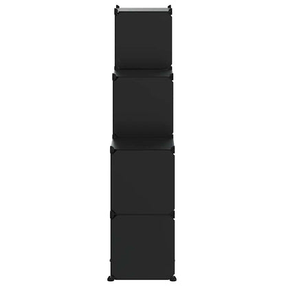 Storage Cube Organiser with 9 Cubes Black PP