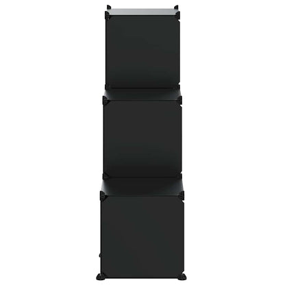 Storage Cube Organiser | Black | PP Plastic, Steel | Medium | Stackable