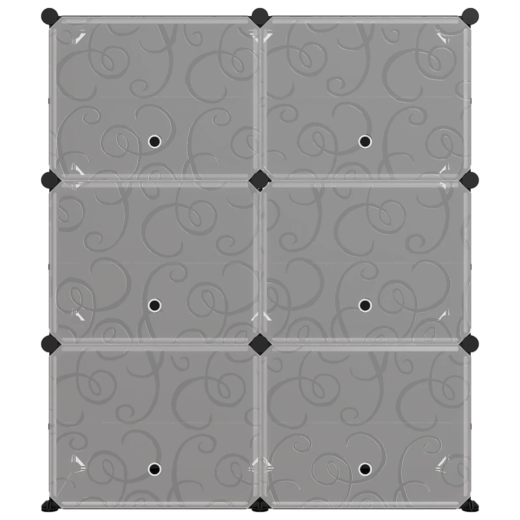 Shoe Rack Black 84.5x31x93.5 cm PP